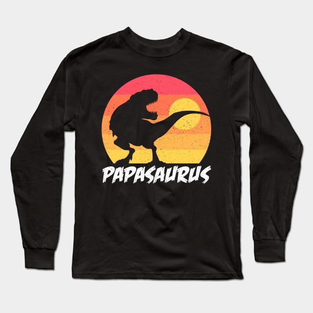 Papasaurus - For Fathers day and everyday Long Sleeve T-Shirt by Sachpica
